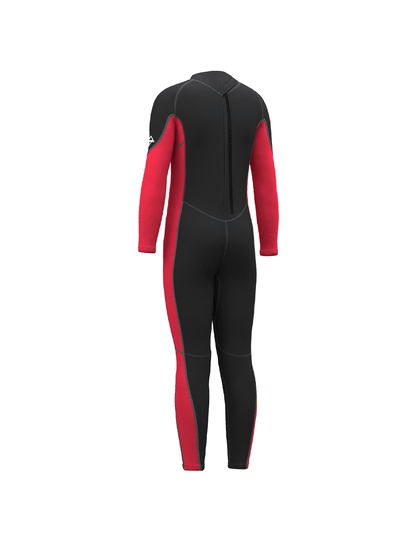 kids wetsuit back view